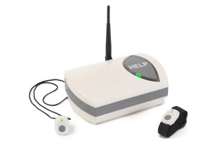 Pioneer Bodyguard cell medical alert module is designed for homes without phone lines.
